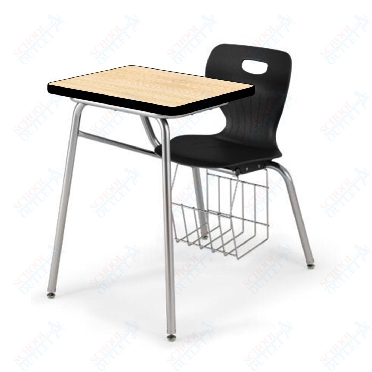USA Capitol Euroflex 16" Combination Desk with Book Basket (3916)
