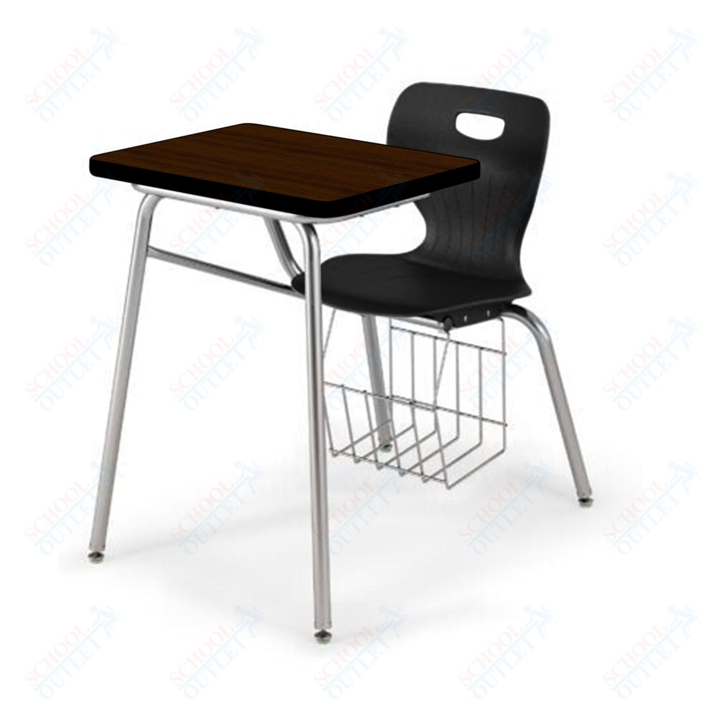 USA Capitol Euroflex 16" Combination Desk with Book Basket (3916)