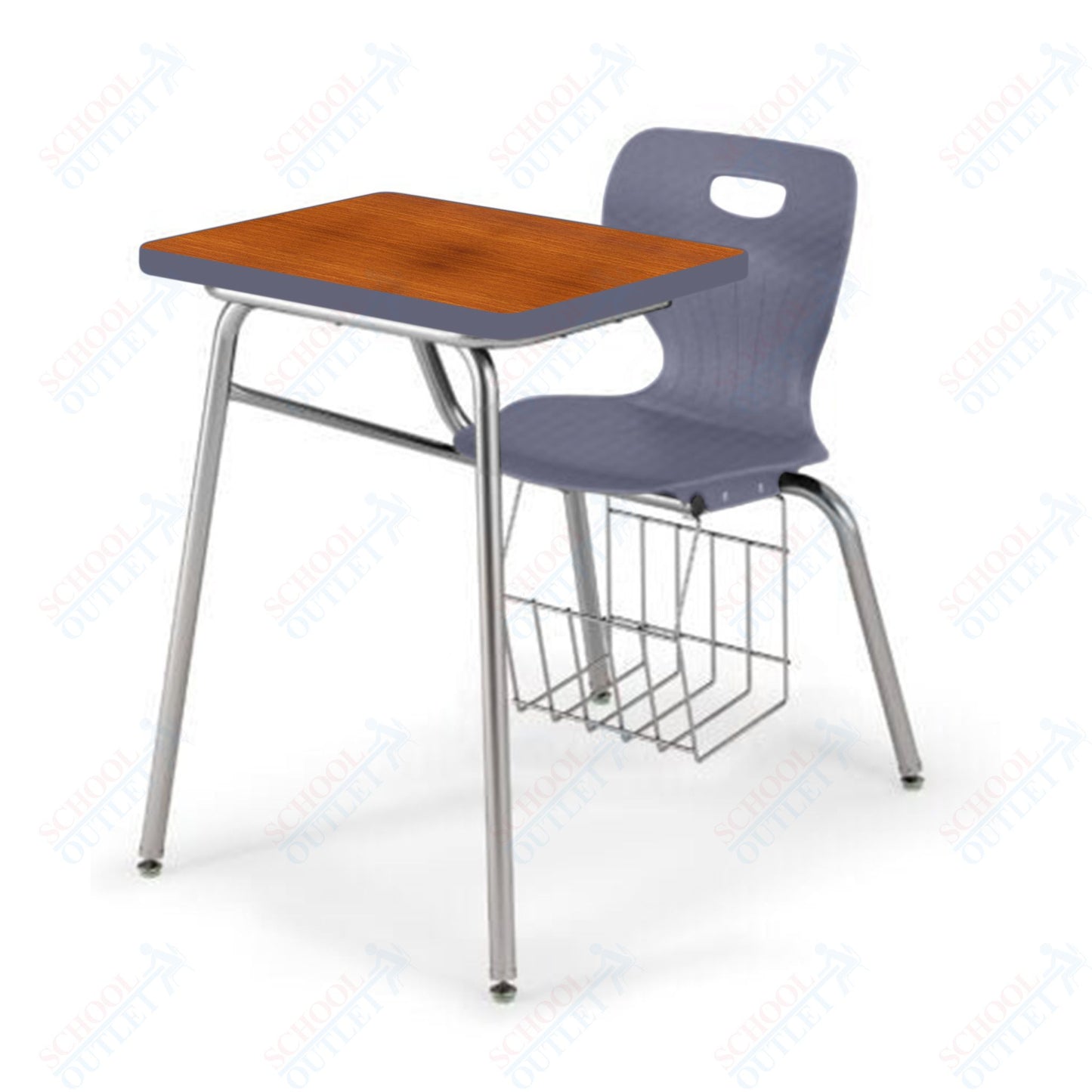 USA Capitol Euroflex 16" Combination Desk with Book Basket (3916)