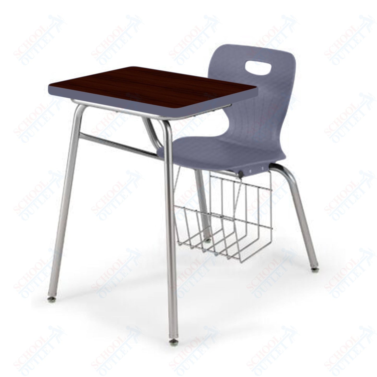 USA Capitol Euroflex 16" Combination Desk with Book Basket (3916)