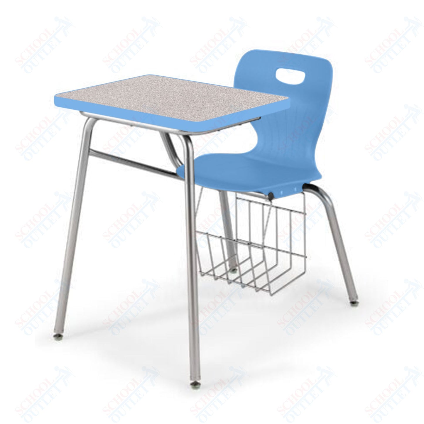 USA Capitol Euroflex 16" Combination Desk with Book Basket (3916)