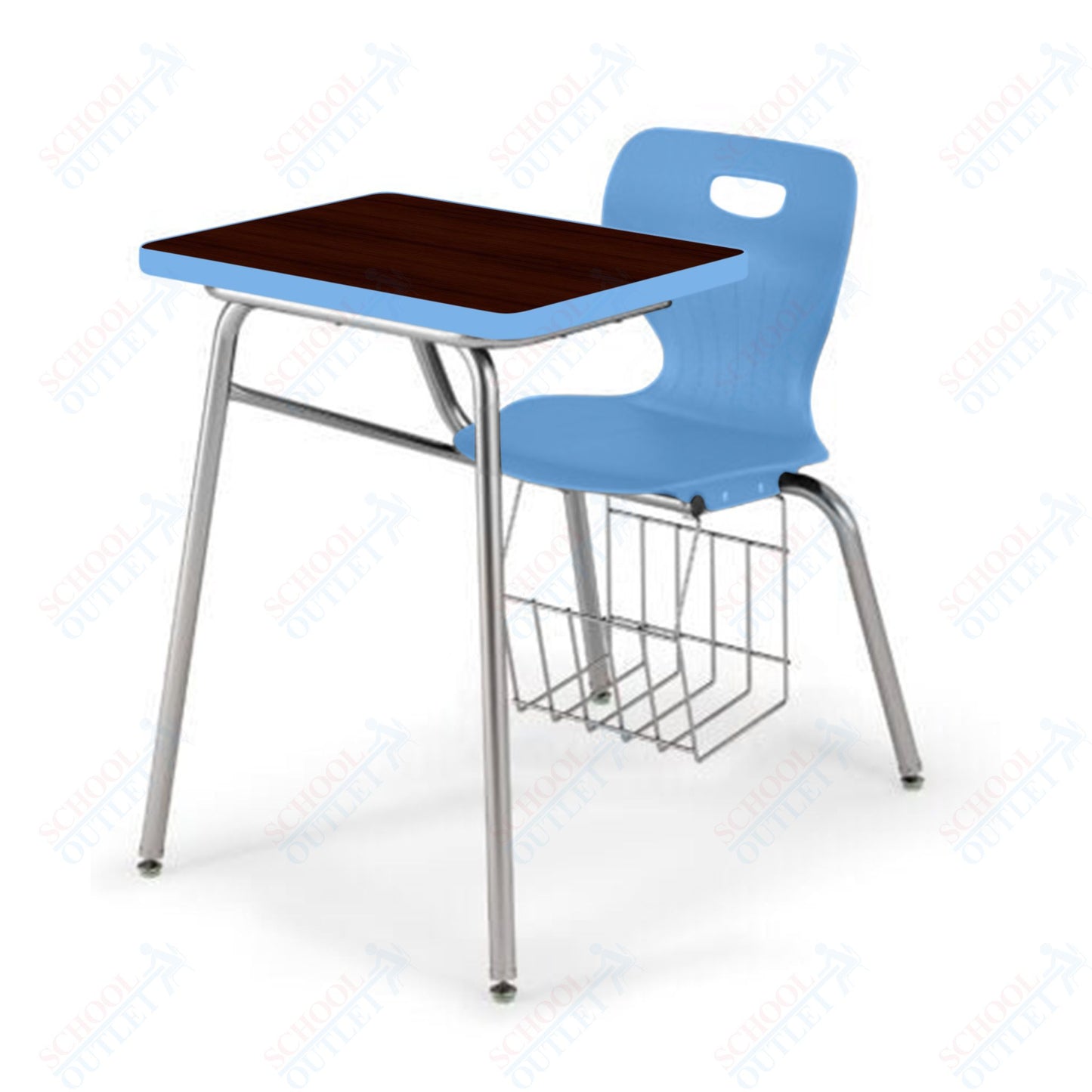USA Capitol Euroflex 16" Combination Desk with Book Basket (3916)