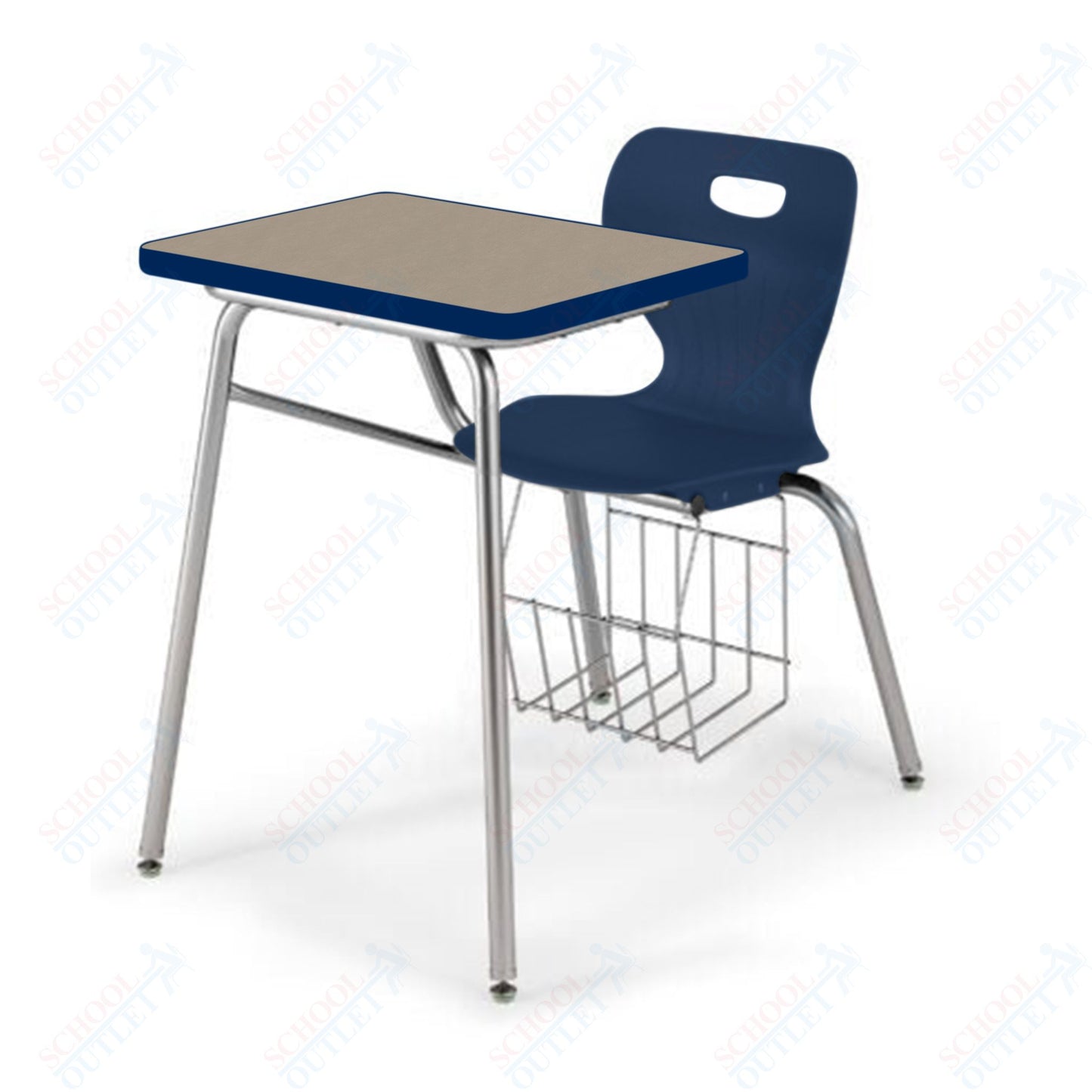 USA Capitol Euroflex 16" Combination Desk with Book Basket (3916)