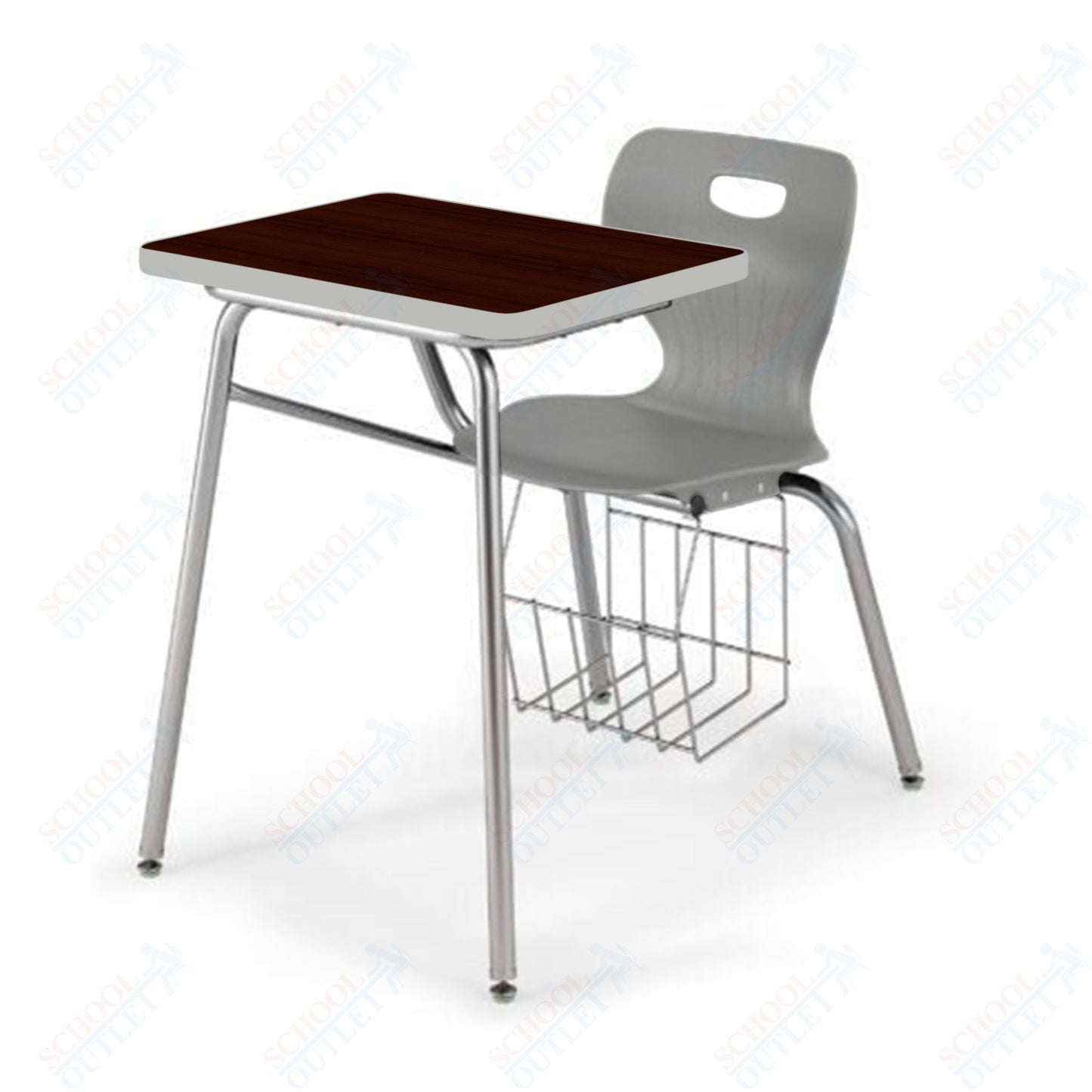 USA Capitol Euroflex 16" Combination Desk with Book Basket (3916)