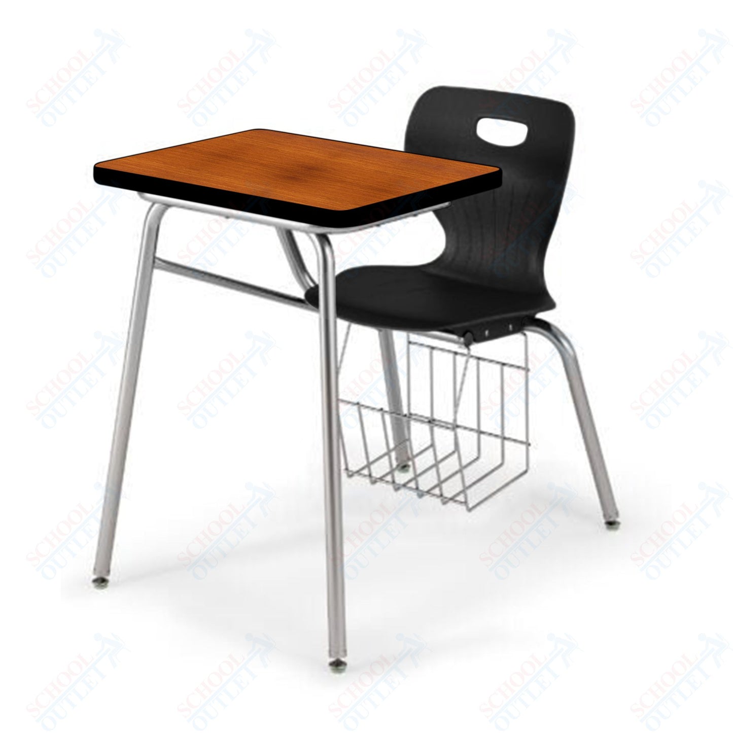 USA Capitol Euroflex 18" Combination Desk with Book Basket (3918)