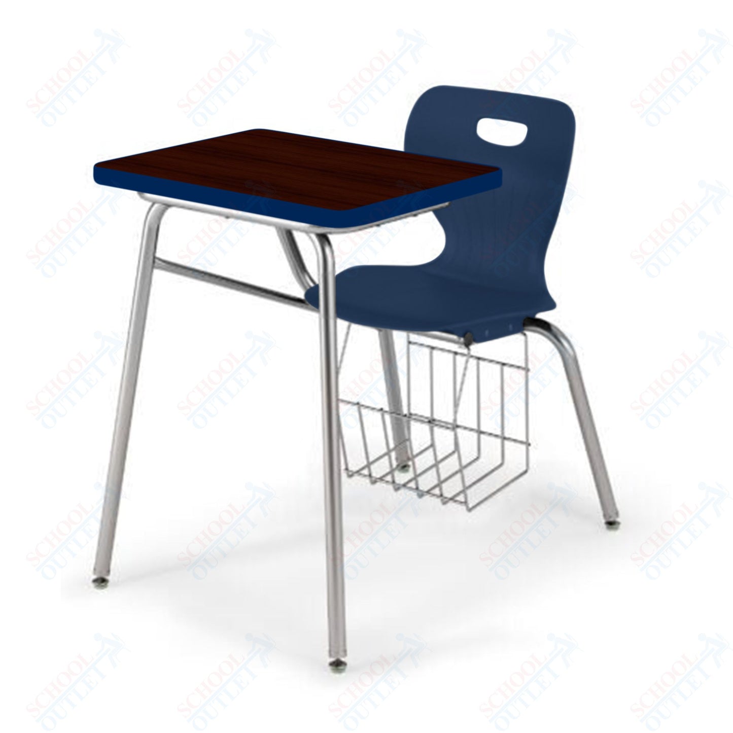 USA Capitol Euroflex 18" Combination Desk with Book Basket (3918)