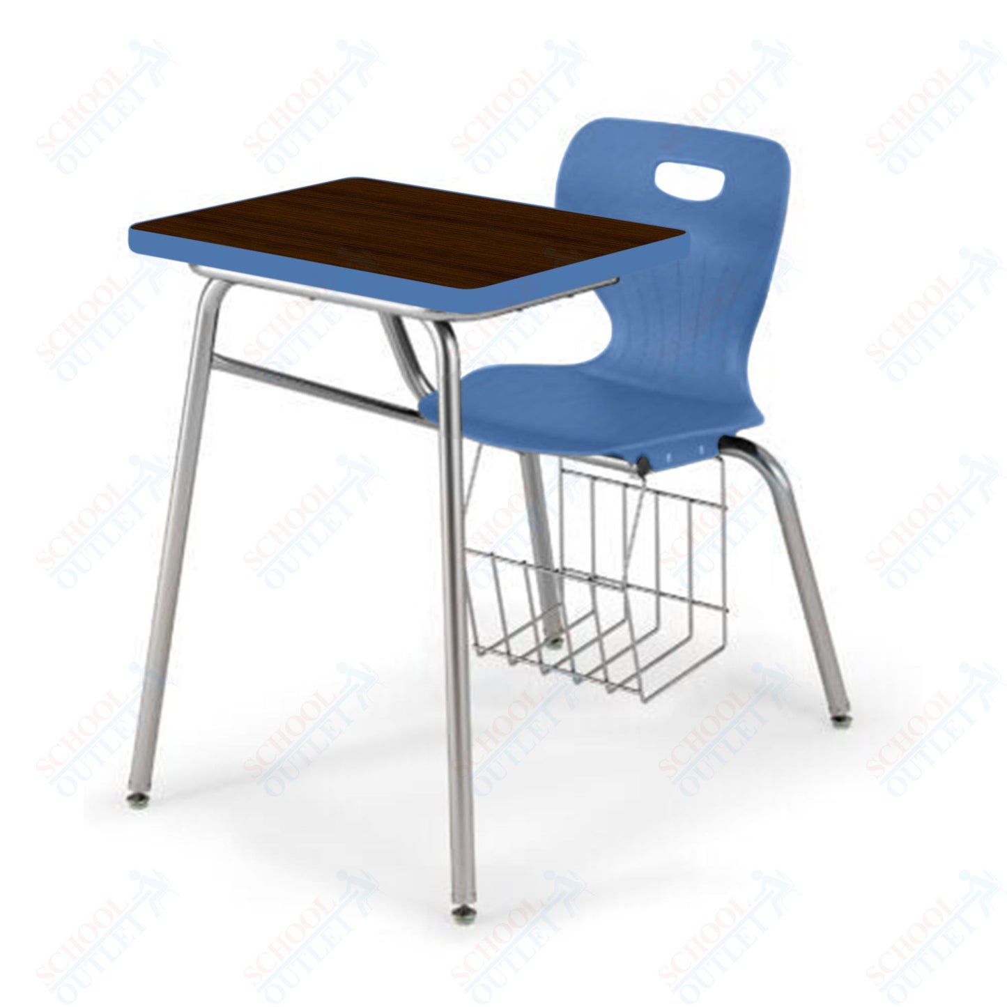 USA Capitol Euroflex 18" Combination Desk with Book Basket (3918)