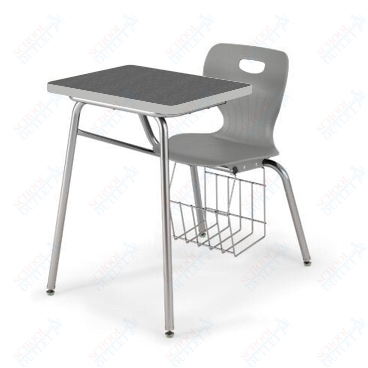 USA Capitol Euroflex 18" Combination Desk with Book Basket (3918)