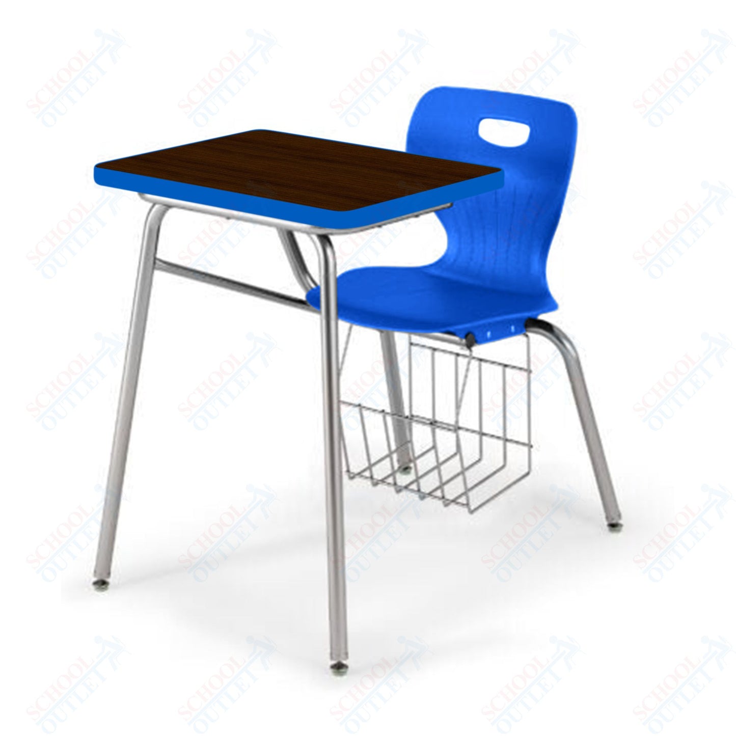 USA Capitol Euroflex 18" Combination Desk with Book Basket (3918)
