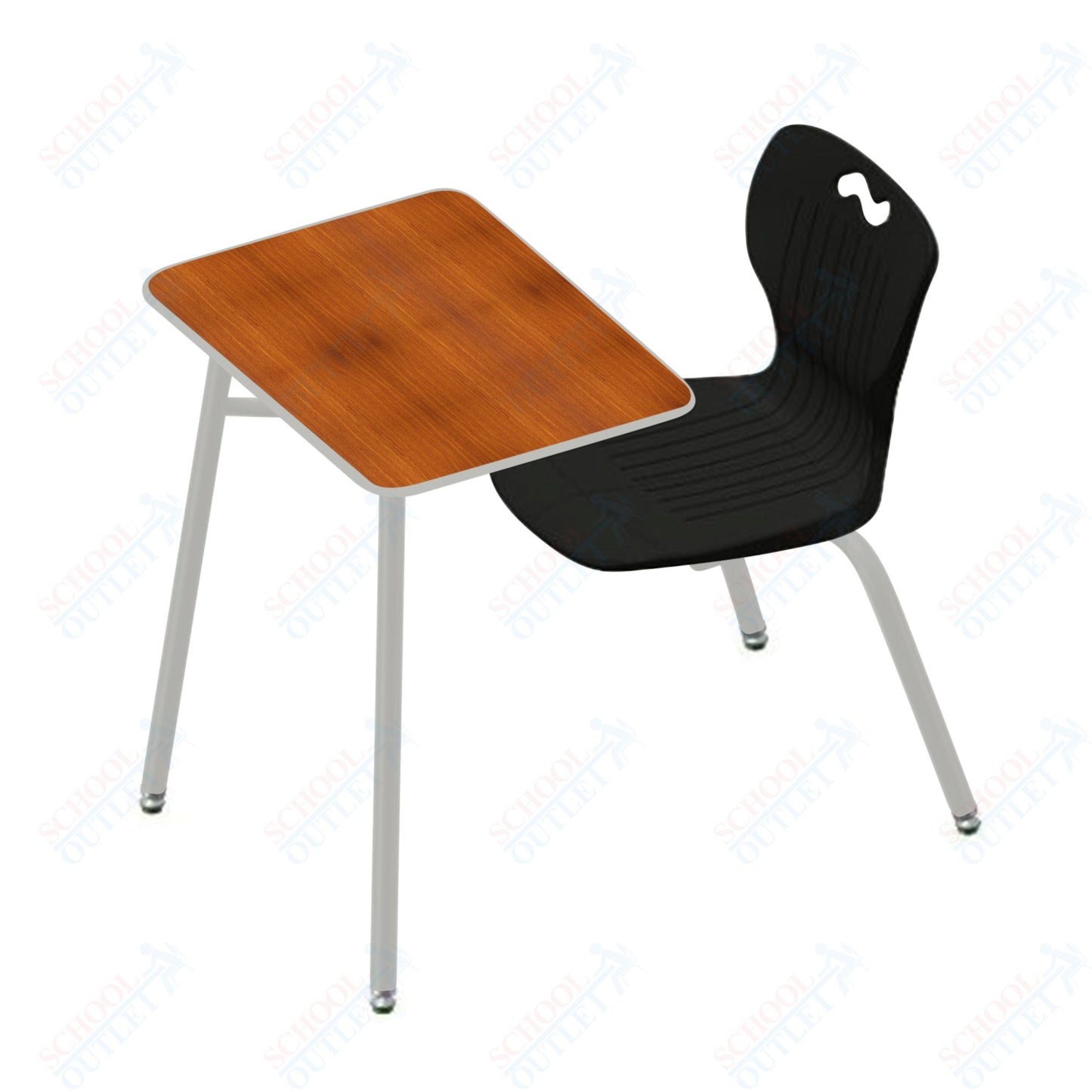 USA Capitol Ntersect 18" Seat Height Combination Desk with Book Basket and Hard Plastic Top (N918HP)