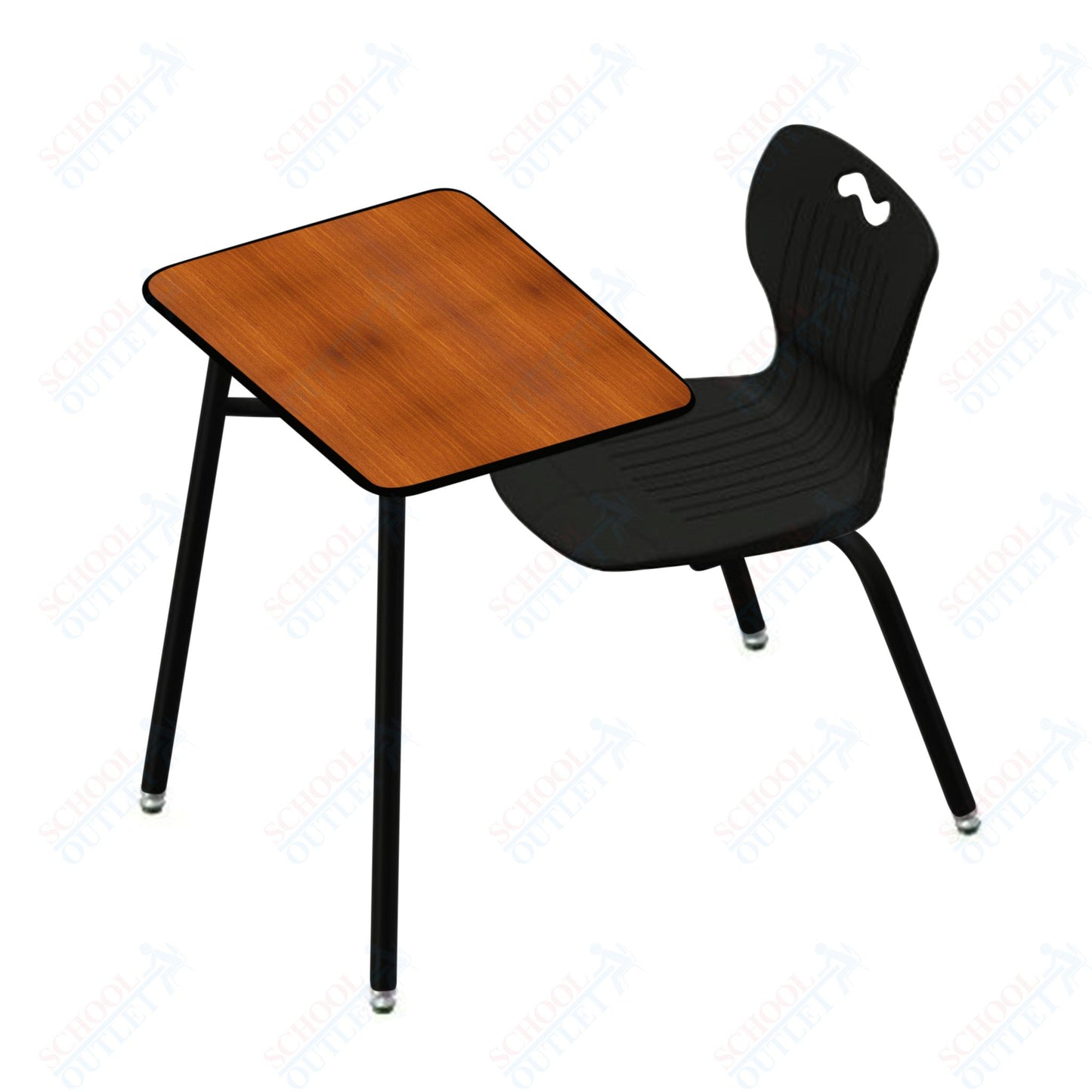 USA Capitol Ntersect 18" Seat Height Combination Desk with Book Basket and Hard Plastic Top (N918HP)