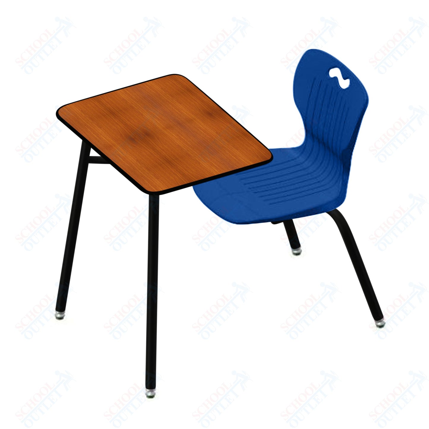 USA Capitol Ntersect 18" Seat Height Combination Desk with Book Basket and Hard Plastic Top (N918HP)