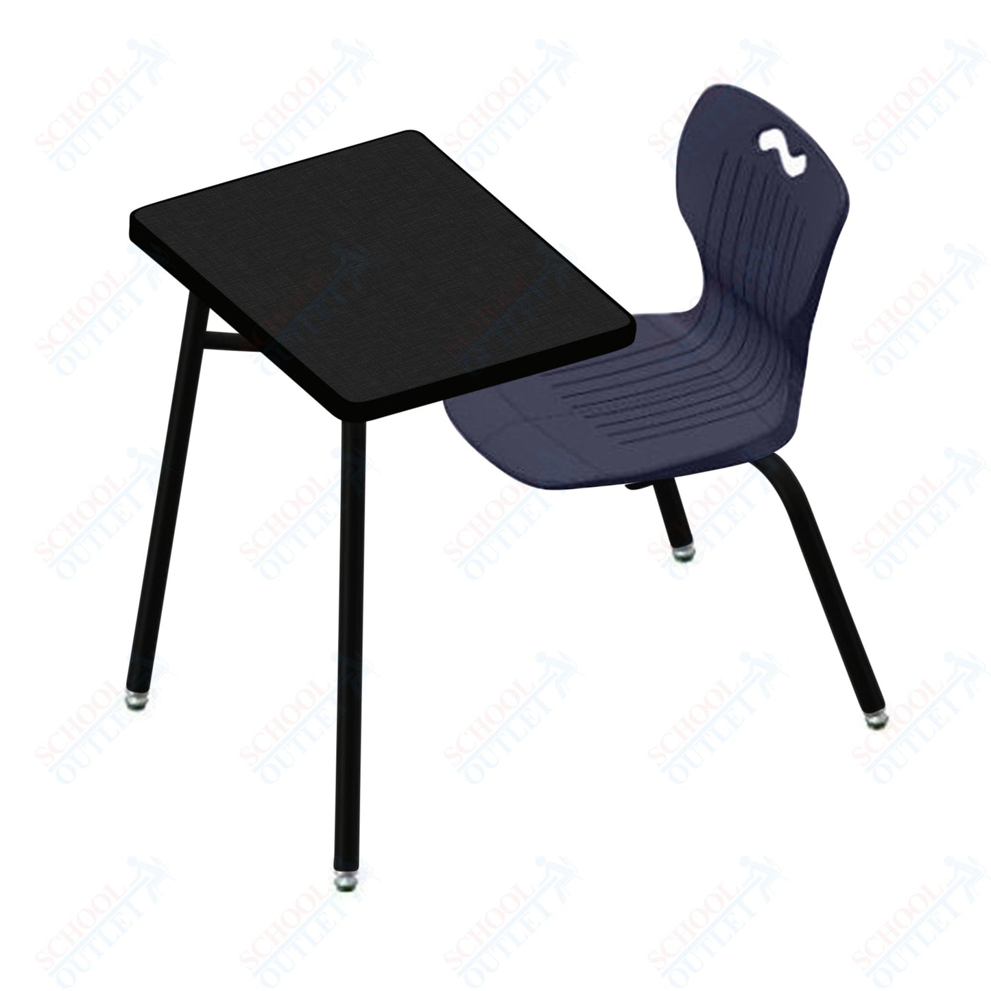 USA Capitol Ntersect 18" Seat Height Combination Desk with Book Basket and HPL Top (N918HPCL)