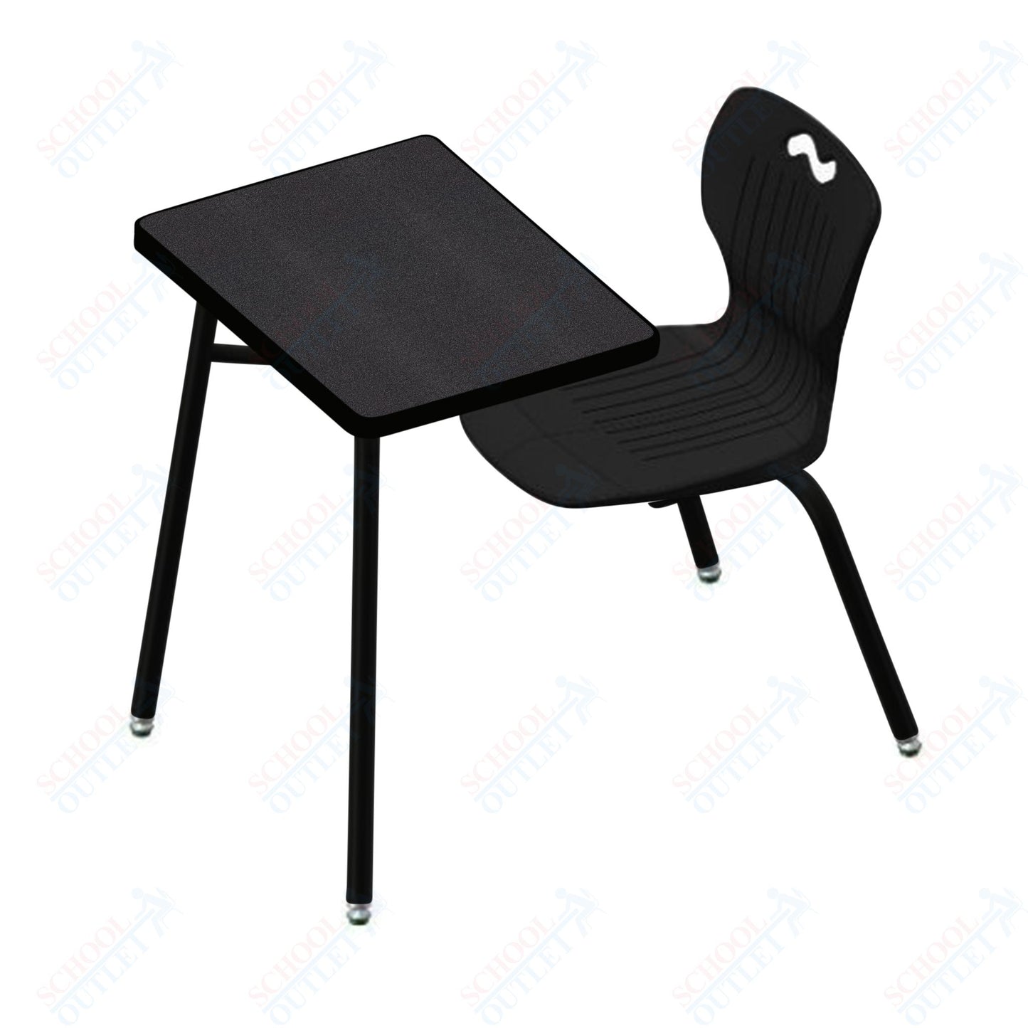 USA Capitol Ntersect 18" Seat Height Combination Desk with Book Basket and HPL Top (N918HPCL)