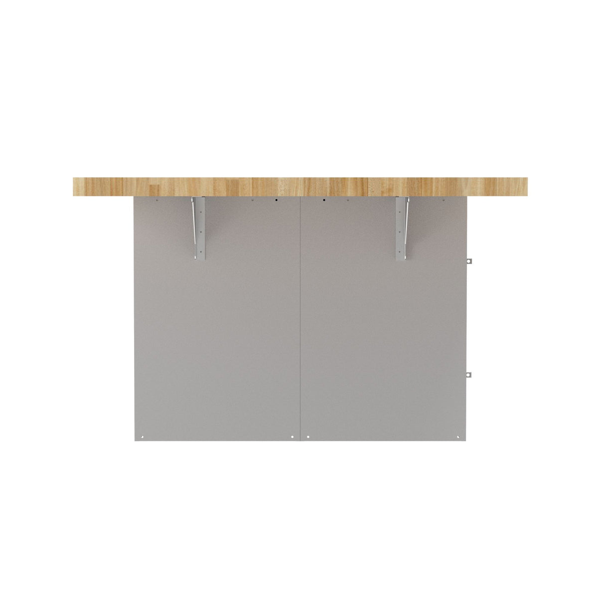 Diversified Woodcrafts 4-Station Workbench with 12 Steel Vertical Lockers - 64" W X 54" D