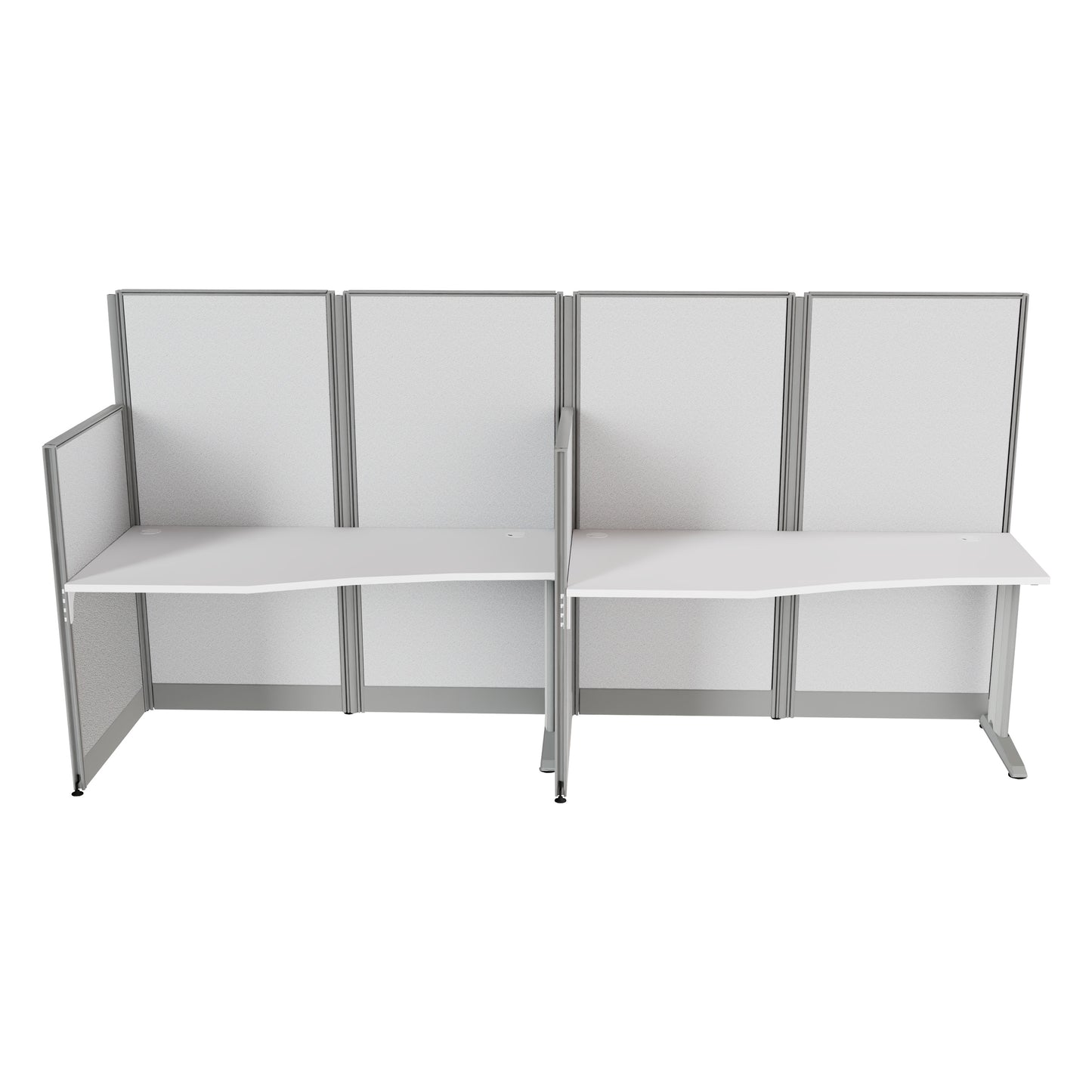 Regency Instant Office 2 Person In-Line Cubicle Panel Workstation 129"W x 33"D x 63"H (REG-WC36X92-03K-2P)