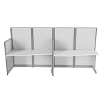Regency Instant Office 2 Person In-Line Cubicle Panel Workstation 129
