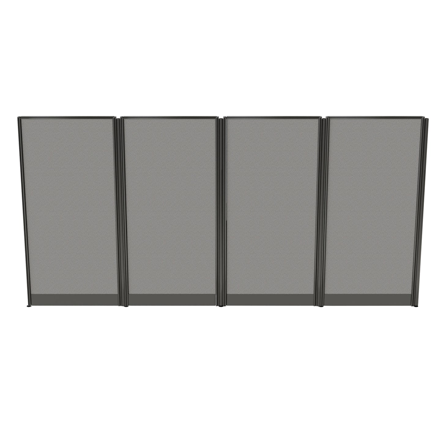 Regency Instant Office 2 Person In-Line Cubicle Panel Workstation 129"W x 33"D x 63"H (REG-WC36X92-03K-2P)