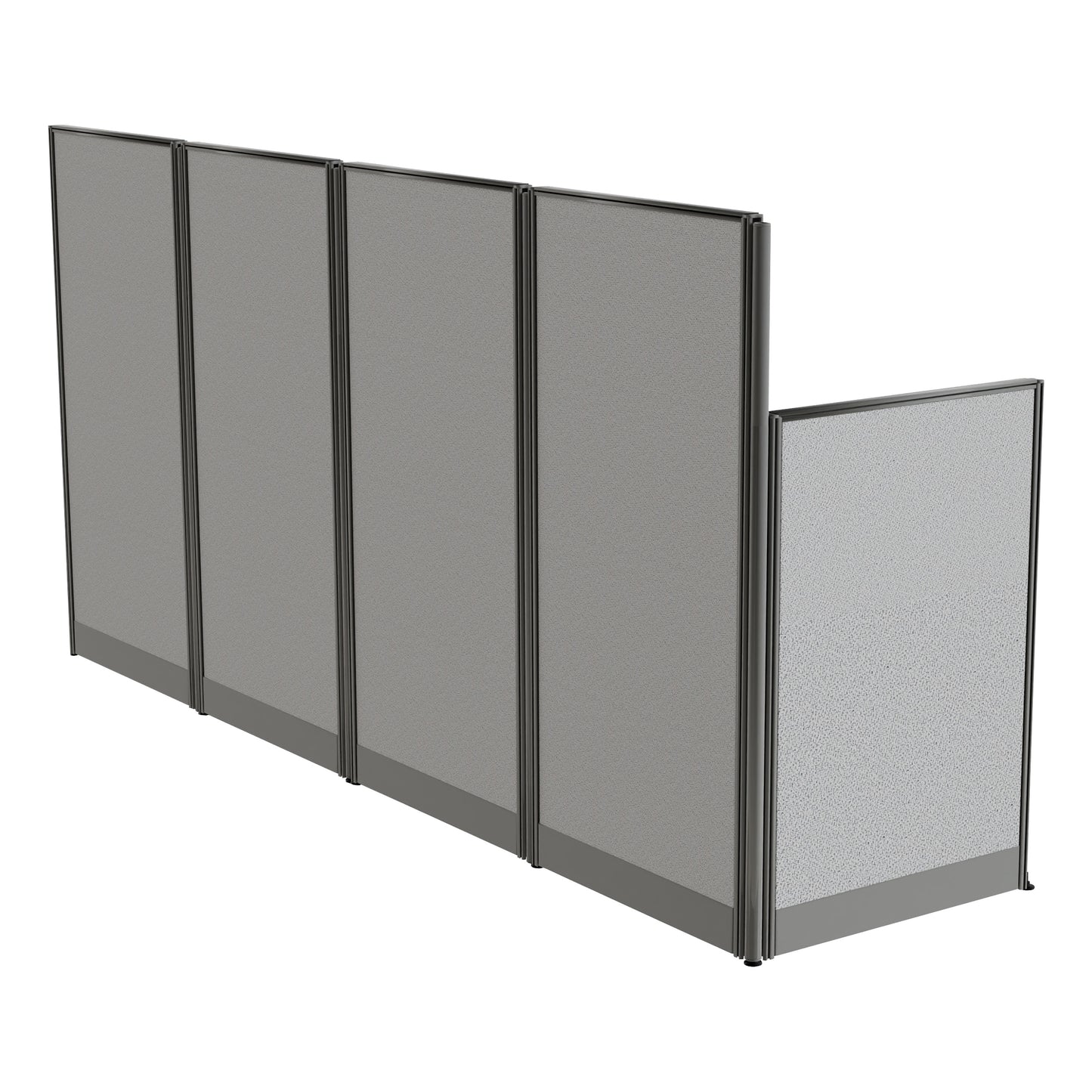 Regency Instant Office 2 Person In-Line Cubicle Panel Workstation 129"W x 33"D x 63"H (REG-WC36X92-03K-2P)