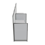 Regency Instant Office 2 Person In-Line Cubicle Panel Workstation 129