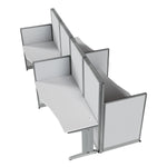 Regency Instant Office 4 Person In-Line Cubicle Panel Workstation 257