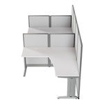 Regency Instant Office 2 Person F-Shaped Cubicle Panel Workstation 129