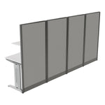 Regency Instant Office 2 Person F-Shaped Cubicle Panel Workstation 129