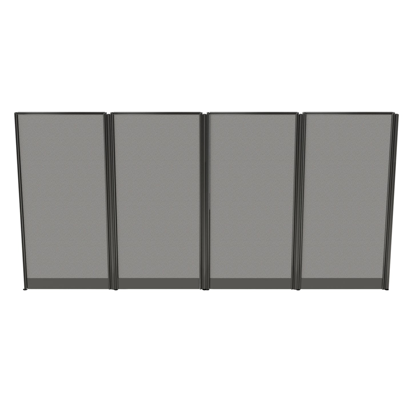 Regency Instant Office 2 Person F-Shaped Cubicle Panel Workstation 129"W x 33"D x 63"H (REG-WC36X94-03K-2P)