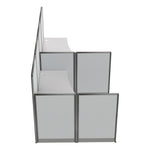 Regency Instant Office 2 Person F-Shaped Cubicle Panel Workstation 129