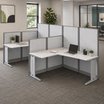 Regency Instant Office 2 Person F-Shaped Cubicle Panel Workstation 129