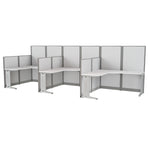 Regency Instant Office 3 Person F-Shaped Cubicle Panel Workstation 193