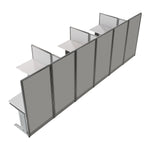 Regency Instant Office 3 Person F-Shaped Cubicle Panel Workstation 193