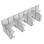 Regency Instant Office 4 Person F-Shaped Cubicle Panel Workstation 257