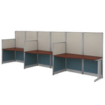 Regency Instant Office 3 Person In-Line Cubicle Panel Workstation 193