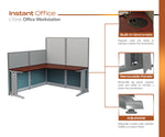 Regency Instant Office L-Workstation with Panel 65
