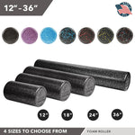 Champion Sports JFIT Foam Roller Targeted Deep Tissue Massage and Muscle Recovery 12