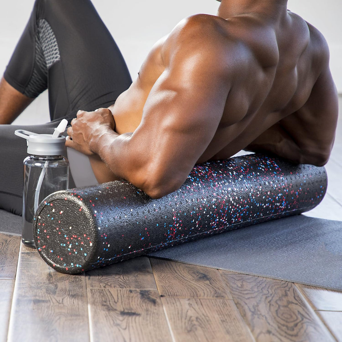 Champion Sports JFIT Foam Roller Targeted Deep Tissue Massage and Muscle Recovery 36" (CMP-WL36XXX)