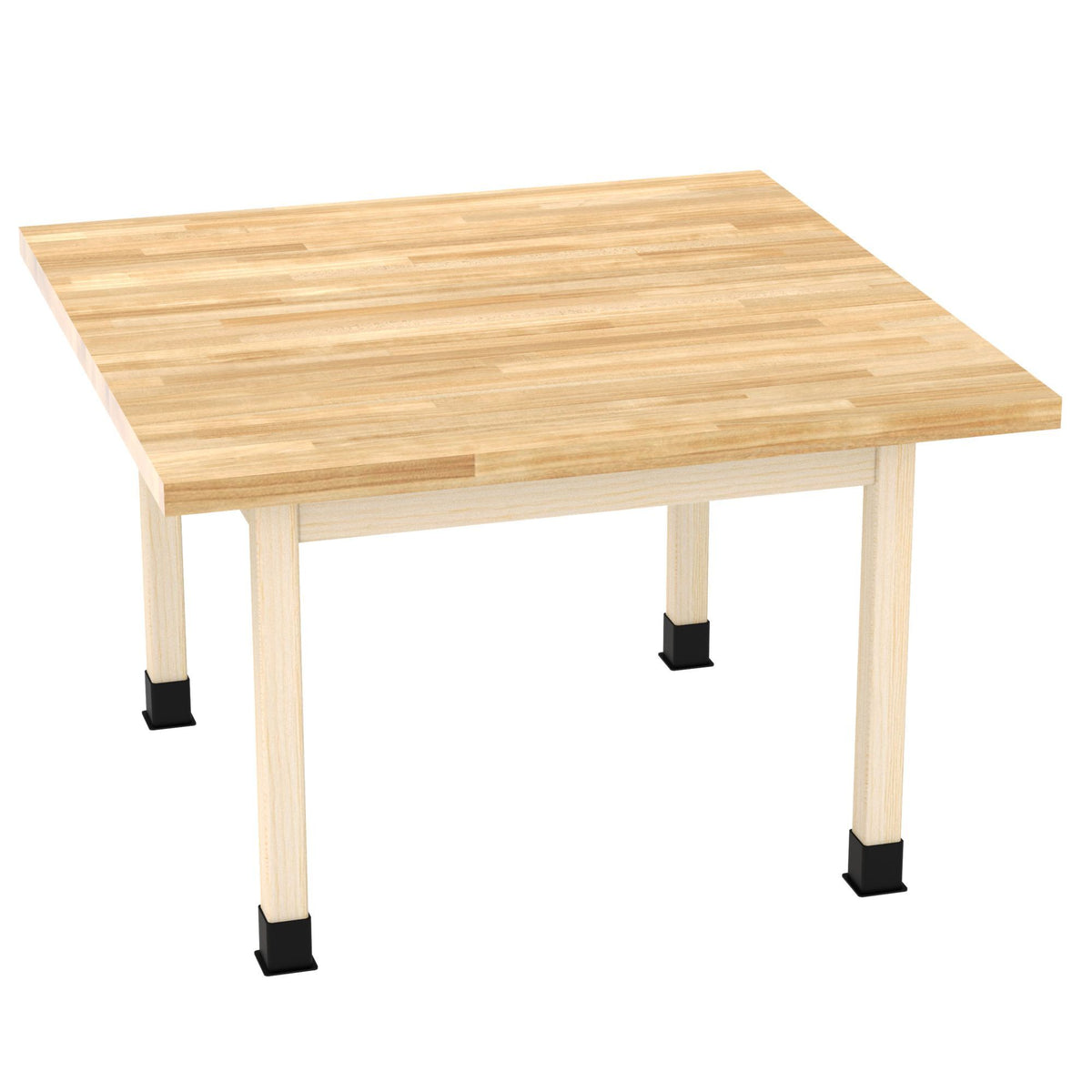 Diversified Woodcrafts Four-Station Craft Table - 48"W X 48"D (Diversified Woodcrafts DIV-WX4-M)