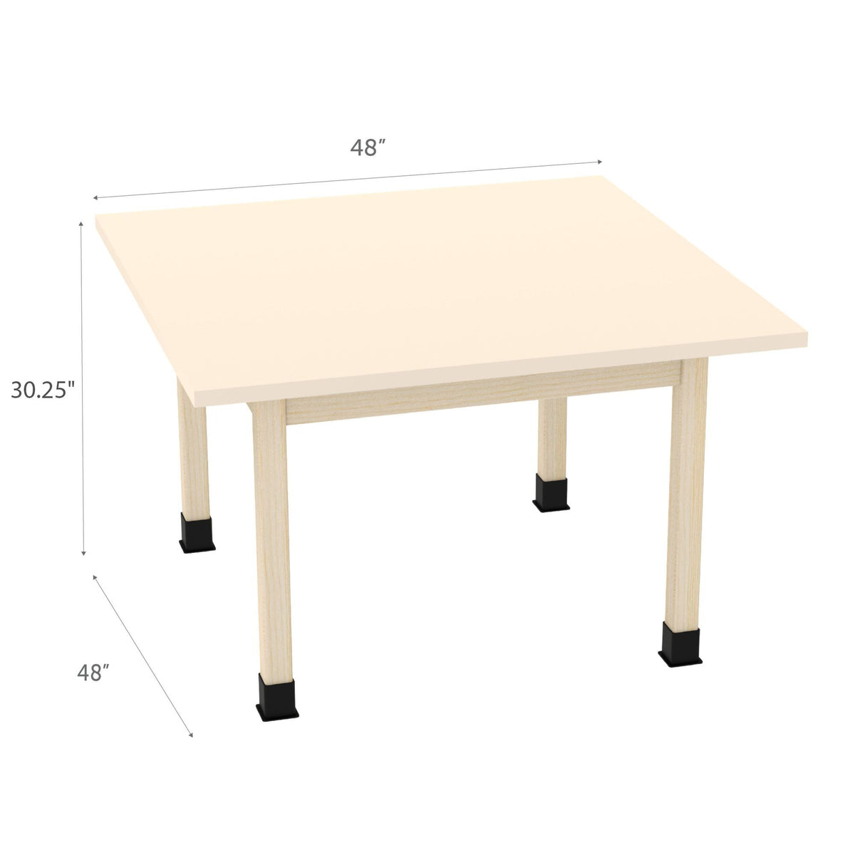 Diversified Woodcrafts Four-Station Craft Table - 48"W X 48"D (Diversified Woodcrafts DIV-WX4-P)