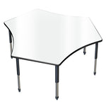 Allied Aero Team Shaped Dry Erase Table with Adjustable Height 72