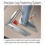 Allied Aero Doodle Shaped Dry Erase Table with Adjustable Height 72