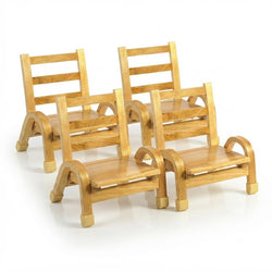 Angeles NaturalWood Collection 7" Chair - Set of 4