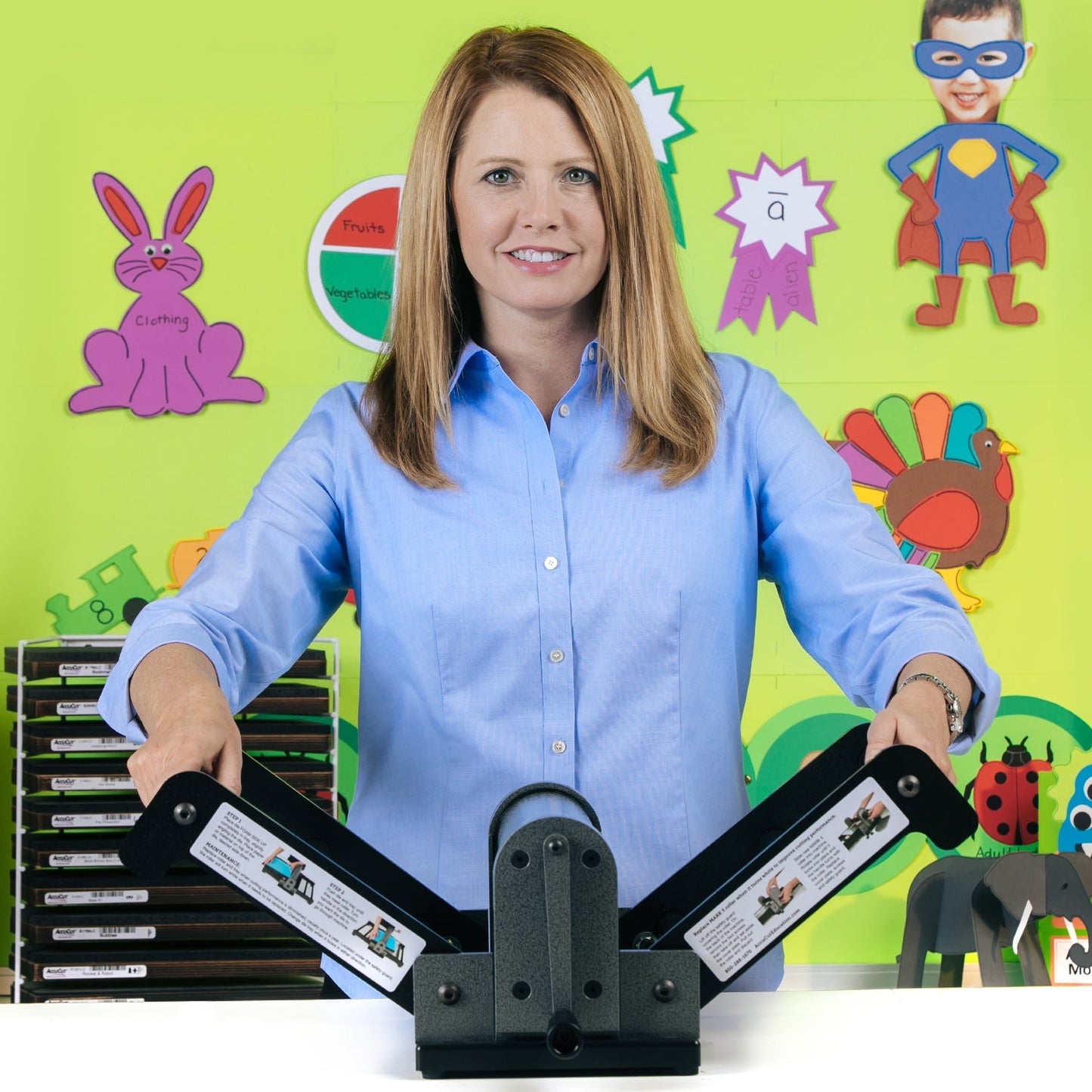 AccuCut MARK 5 Professional Heavy Duty Educational Die - Cutting Machine with Patented Roller System for Classroom Efficiency (ACC - AC5500) - SchoolOutlet