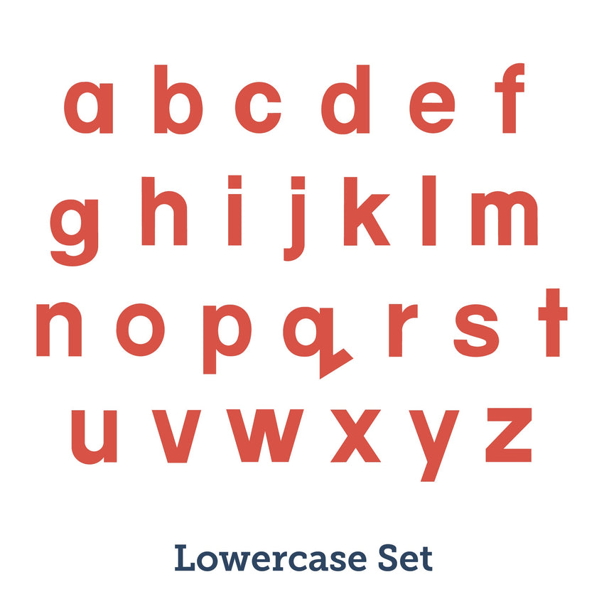 Accucut Block Lowercase Alphabet Professional Steel Rule Die Set of 24 Pieces (ACC - A1035) - SchoolOutlet