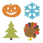 Accucut Fall and Winter Seasonal Professional Large Die Set of 4 Pieces (ACC - DS018L) - SchoolOutlet
