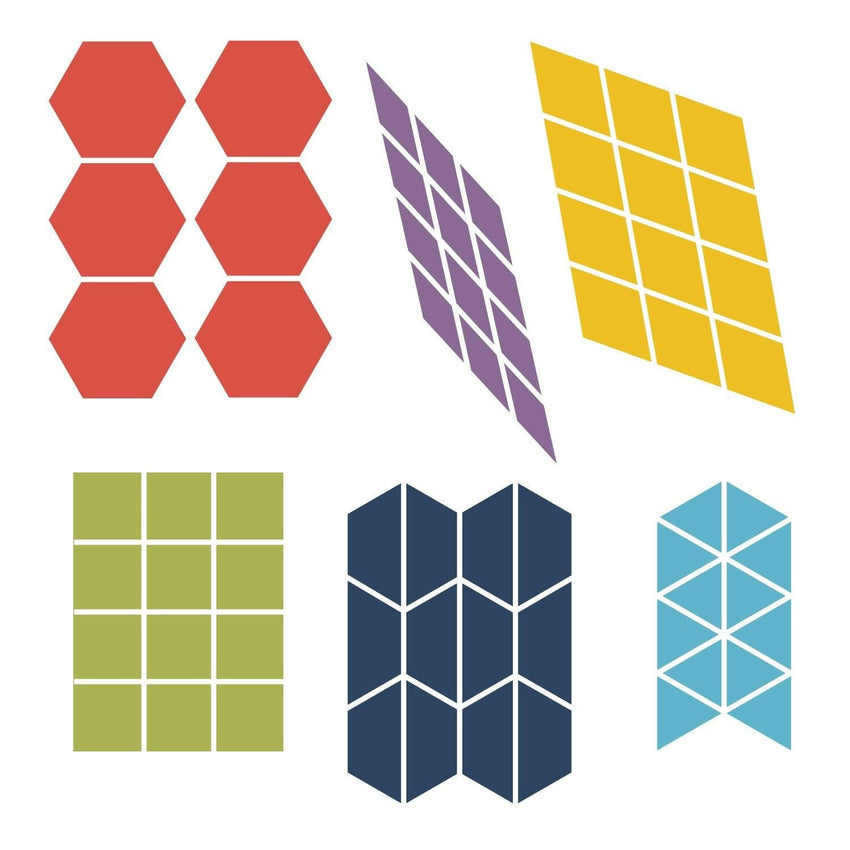 Accucut Pattern Block Geometric Professional Large Die Set of 6 Pieces (ACC - DS030L) - SchoolOutlet