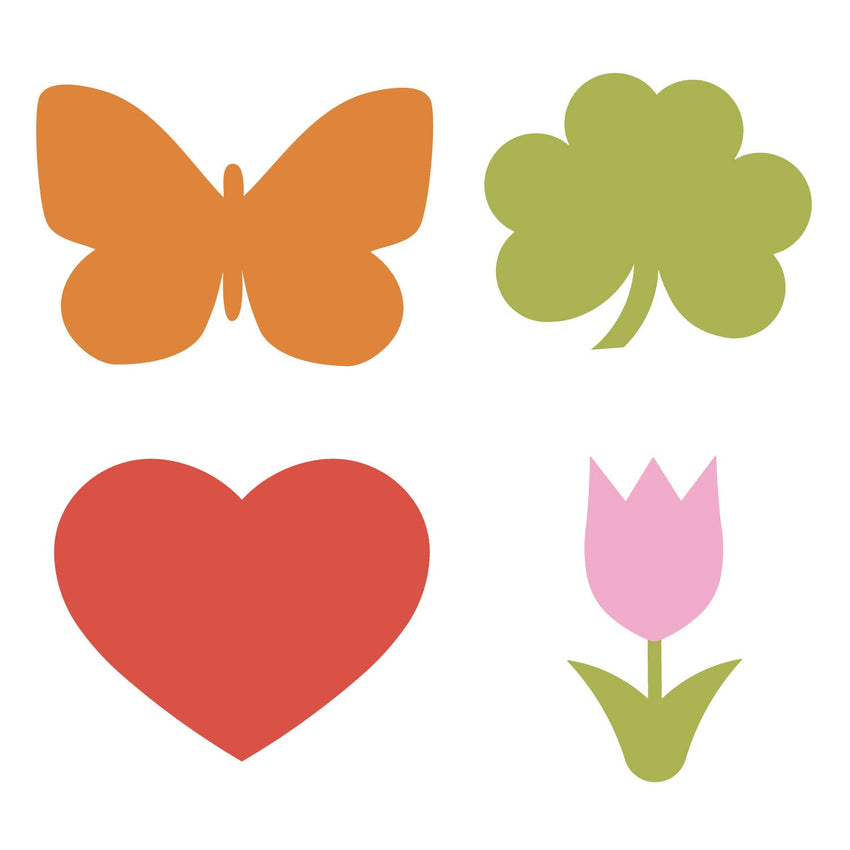 Accucut Spring and Summer Seasonal Professional Large Die Set of 4 Pieces (ACC - DS033L) - SchoolOutlet