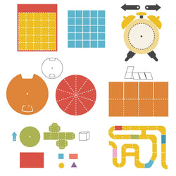 AccuCut Manipulatives Set 1 Professional Die Set of 8 Pieces (ACC-DS046)