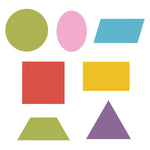 Accucut Elementary 2 - D Geometric Professional Small Die Set of 7 Pieces (ACC - DS066S) - SchoolOutlet
