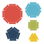 AccuCut Platonic Solid Set Jumbo Professional Die Set of 5 Pieces (ACC - DS104J) - SchoolOutlet
